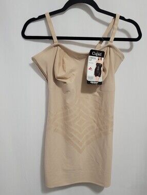 Cupid Firm Control Beige Strapless Slip, Size XL. NEW
